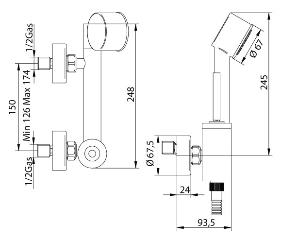 158320PN00SF-1 Смеситель Bandini Coco Santreyd - Вид №1