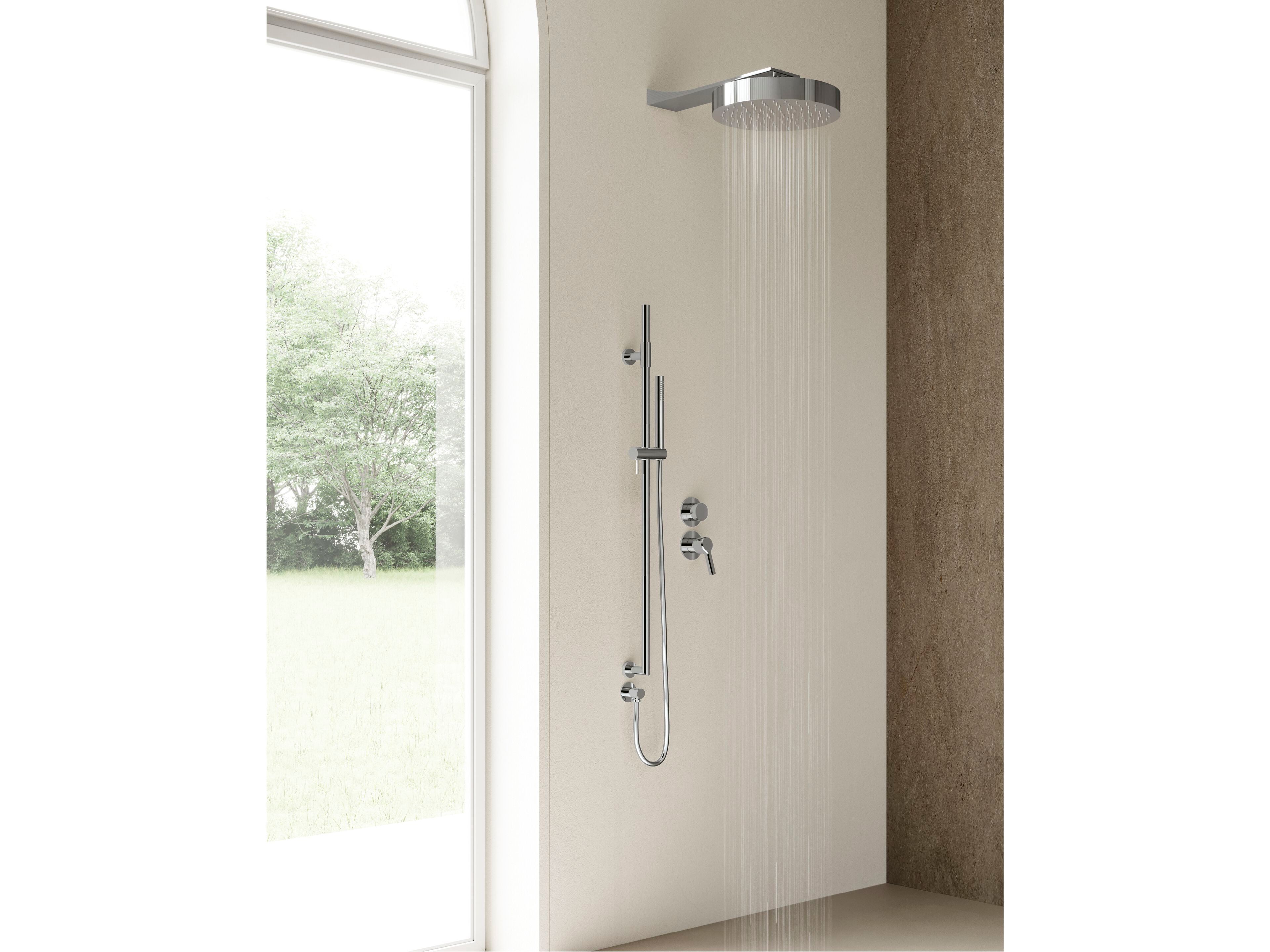 Набор для душа из латуни с душем и ручным душем Rubinetterie Treemme Aurelia ARCH-00051005 - Вид №1