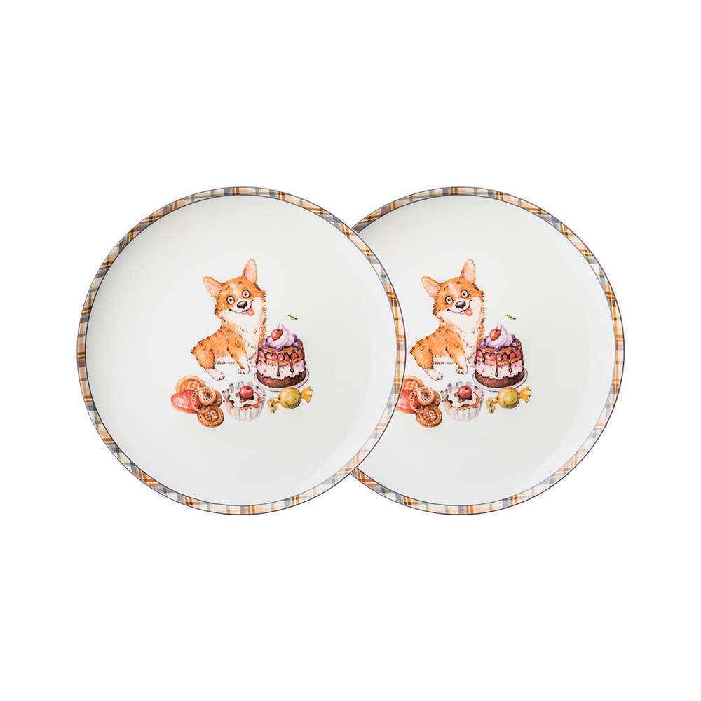 415-2181 Посуда фарфоровая Набор закусочных тарелок "OWLS PARTY" Lefard 