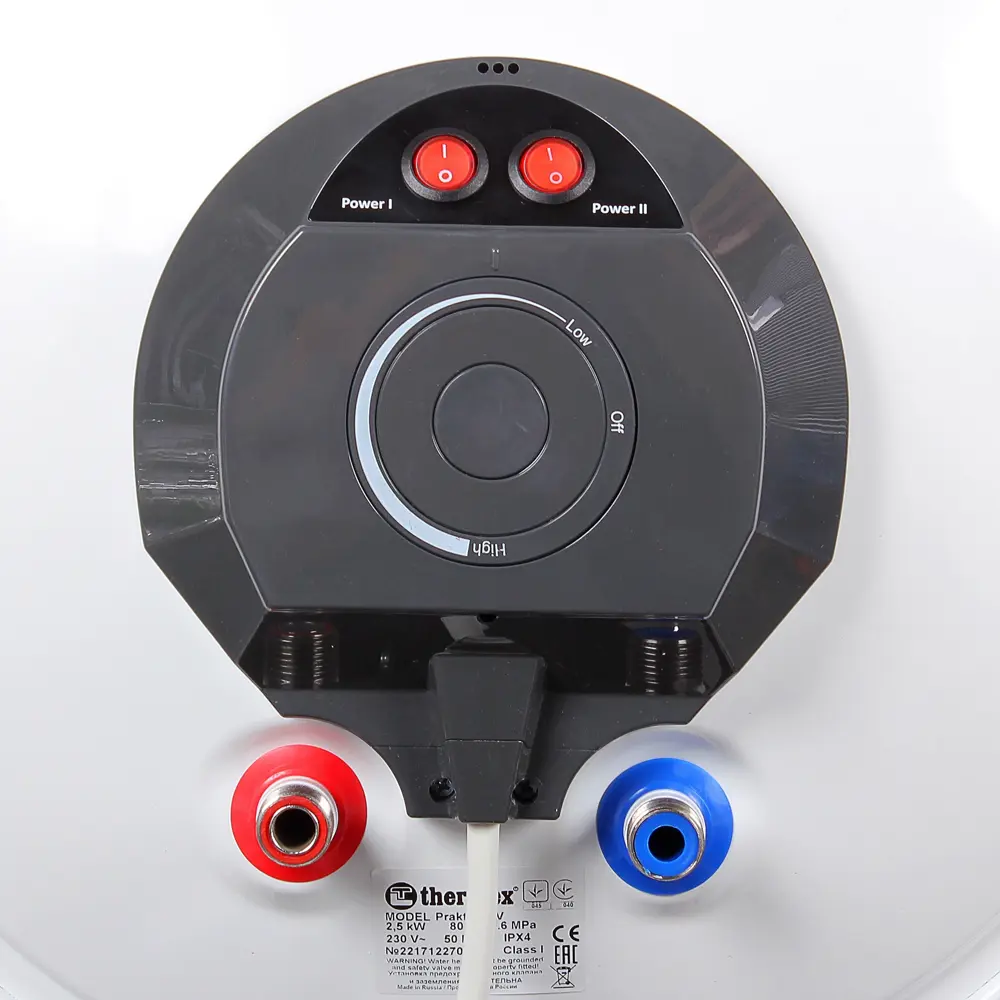 Водонагреватель вертикальный 80 л Thermex Praktik 80 V Slim нержавеющая сталь STLM-2170112 - Вид №3