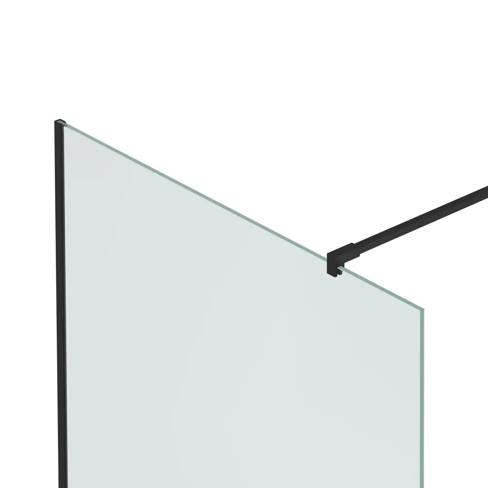 Душевая перегородка Mebelvann с черным профилем и прозрачным стеклом 80×200 см 89372150 STLM-0985127 - Вид №3