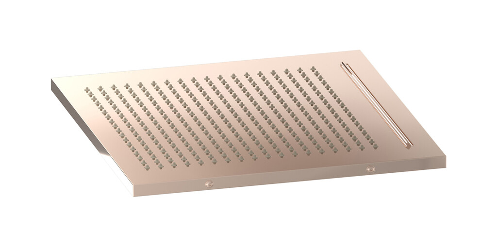 Полувстроенный верхний душ с режимами - дождь и водопад WE ARE IB av360rs Rose Gold Aqua