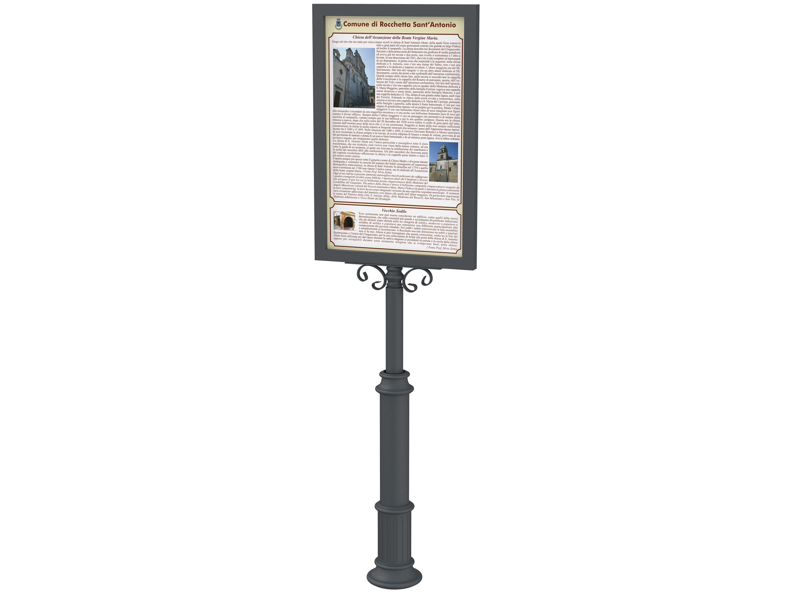 Чугунная самонесущая доска объявлений для общественных мест Lazzari Рим ARCH-00138874 - Вид №2