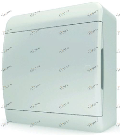 Бокс внешний на 12 модулей, накладной Tekfor (белая дверь) 7291