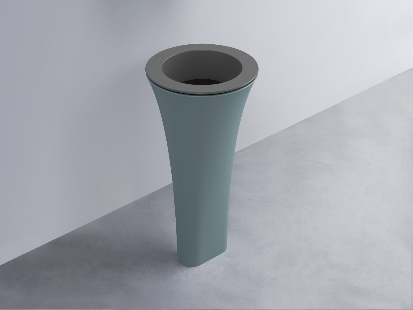 AMLA45-CM+AMPILT-LV+AMCOLT-PL Раковина Amedeo Tondo отдельностоящая cielo Enjoy + Amedeo Ceramica Cielo