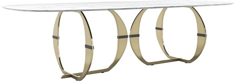 Capital Collection Овальный обеденный стол из мрамора sun-id-1381293 - Вид №2