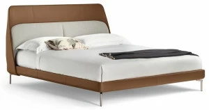 Poltrona Frau Кожаная кровать с мягким изголовьем La notte - letti