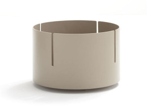 Алюминиевый низкий садовый горшок