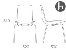 Albaplus Штабелируемый стул из полиуретана Otis sun-id-1378907 - Вид №4