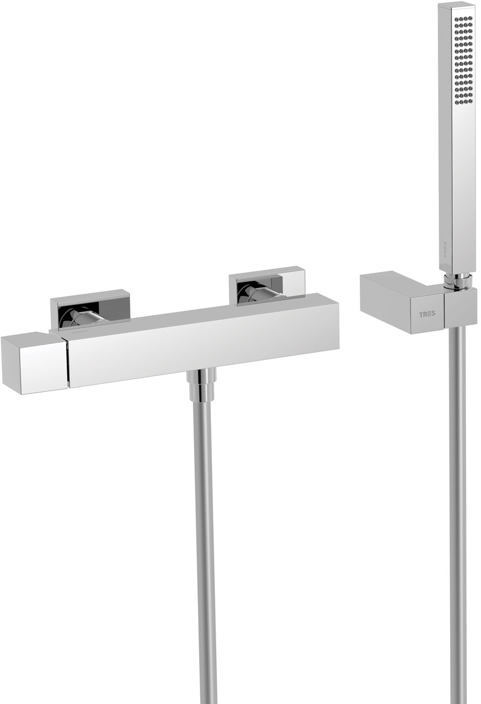 Настенный смеситель для душа CUADRO с одной ручкой-107167 TRES