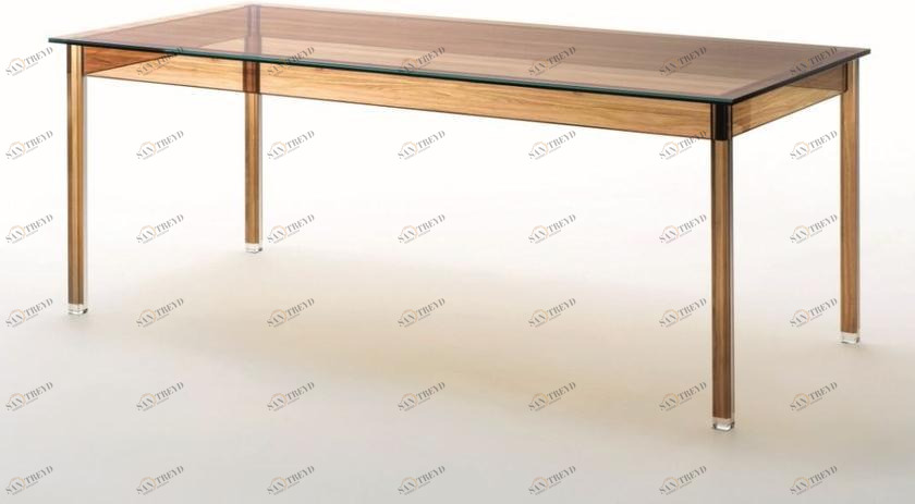 Glas Italia Прямоугольный стол из хрусталя Sublimazione sun-id-1355437