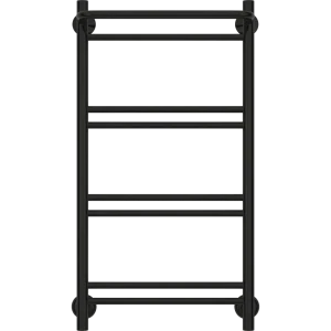 Полотенцесушитель водяной с полкой Сунержа ВПС-51П 80x40 мм нержавеющая сталь 3/4" цвет чёрный