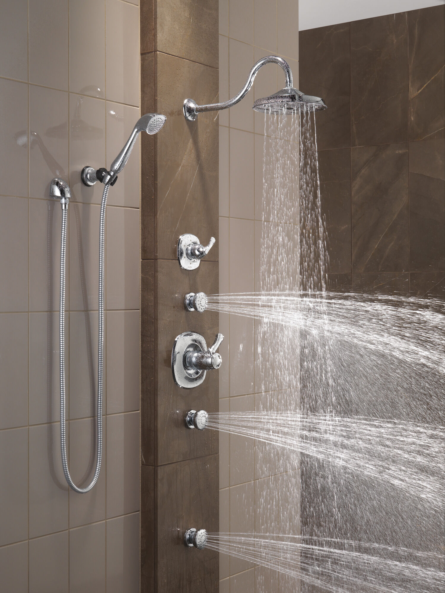 50102-PN Спрей для тела для поверхностного монтажа Delta Faucet Delta Полированный никель - Вид №7