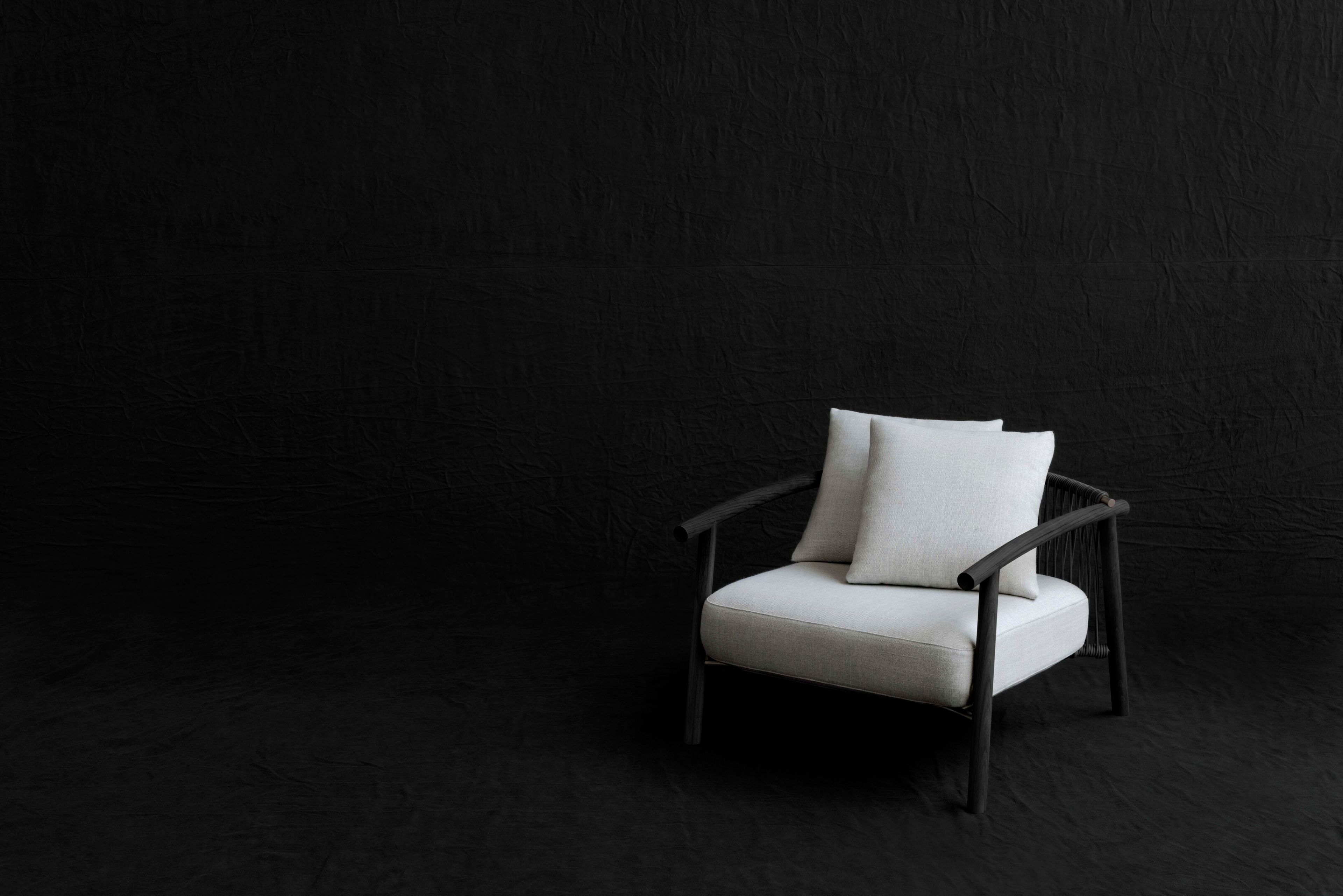 Тканевое кресло с подлокотниками Living Divani Касуми ARCH-00123849 - Вид №5