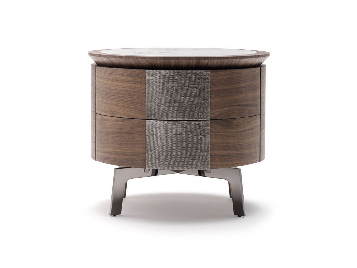 Круглая тумбочка из ореха Canaletto CEPPI Evergreen ARCH-00039758