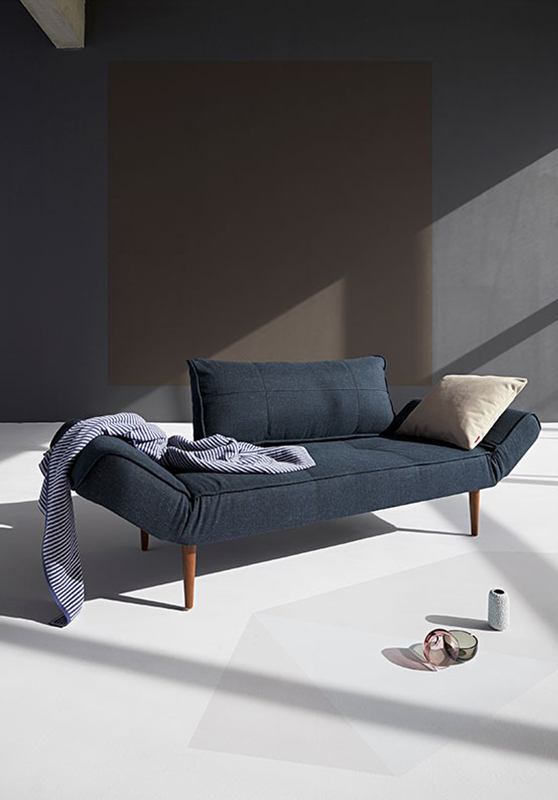 Кушетка-трансформер Zeal c ножками Bow из дуба, дымчатая роза Innovation Living ZEALS2 - Вид №5