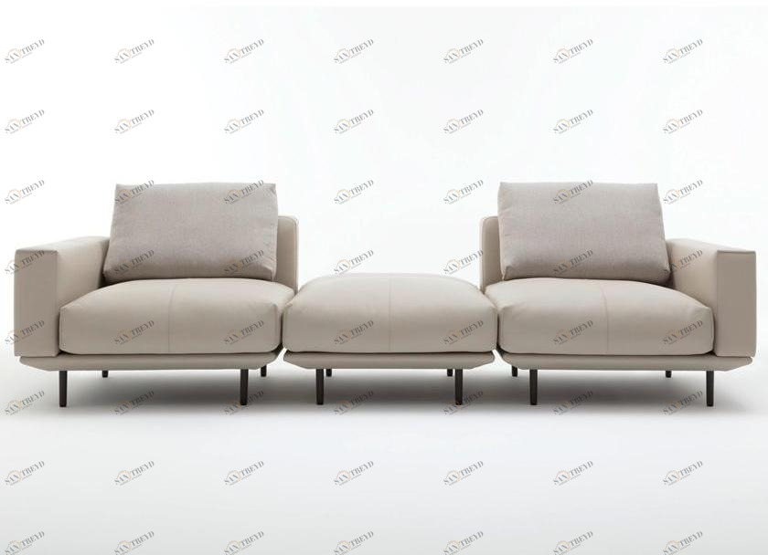 Rolf Benz Секционный кожаный диван sun-id-1451598