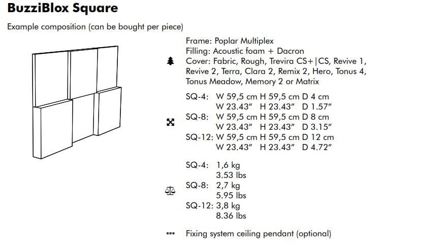 Ткань акустическая панель BuzziSpace BuzziBlox ARCH-00086815 - Вид №14