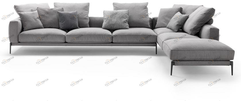 Flexform Секционный диван со съемным чехлом из ткани Romeo sun-id-1480458