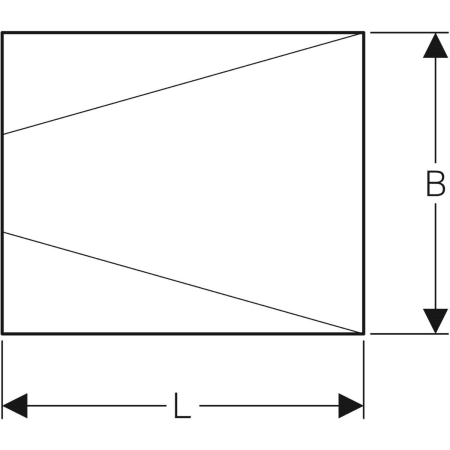 154.255.00.1 Душевая панель Geberit под кафель, с V-образным уклоном Geberit  - Вид №2