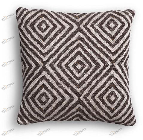 Bodema Квадратная подушка из ткани с геометрическим рисунком  A 