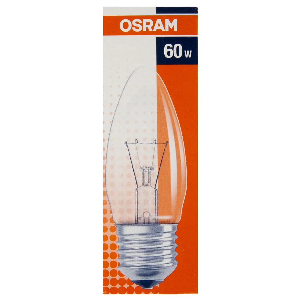 Лампа накаливания Osram свеча E27 60 Вт свет тёплый белый STLM-2188166 - Вид №2