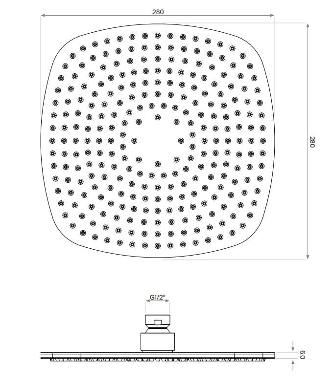 Смеситель для душа с 5 отверстиями и ручным душем COCOON Piet Boon ARCH-00043158 - Вид №4