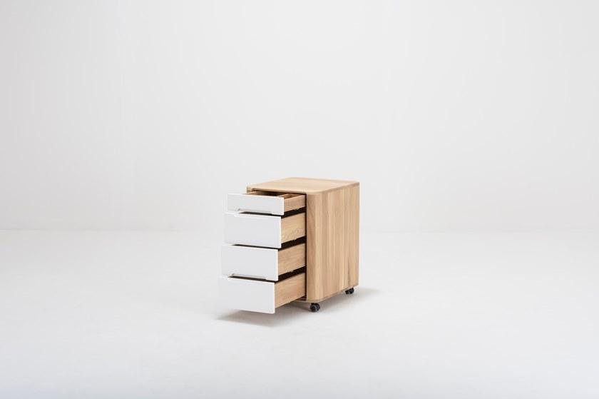 Gazzda Офисный комод из дуба на колесиках Ena 07c - Вид №4