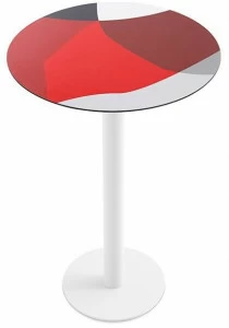 Diabla Круглый высокий стол из ламината Abstrakt mona