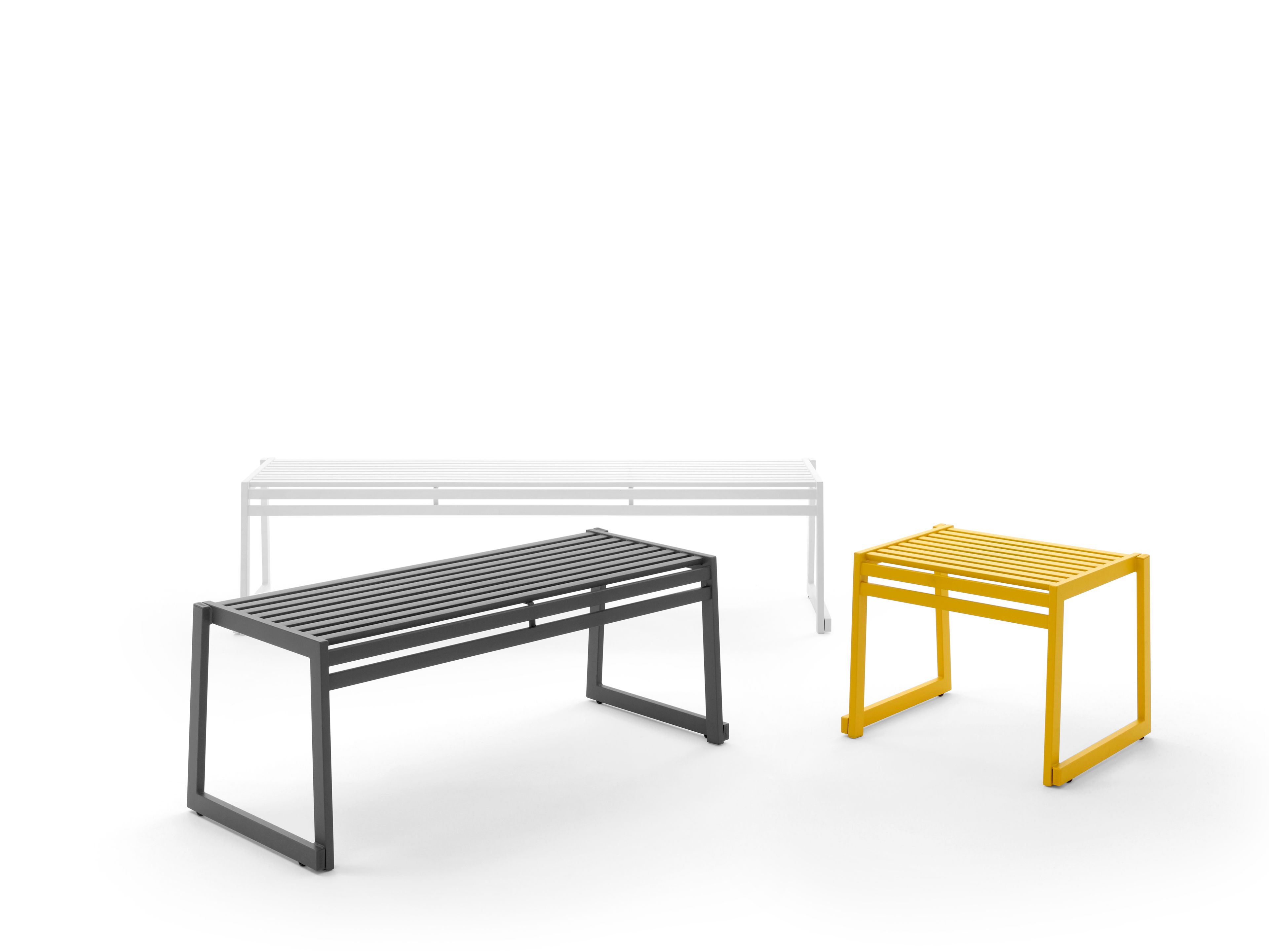 Металлическая скамья без спинки Urbantime Cortina.026 ARCH-00006001 - Вид №2