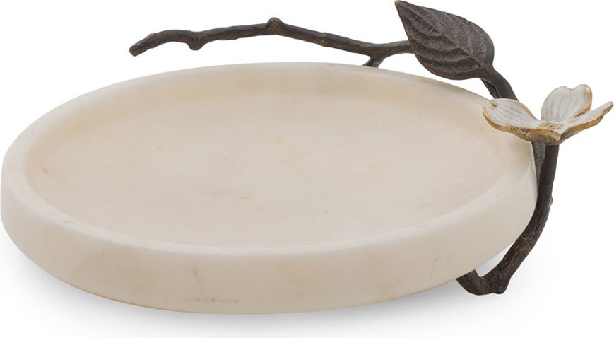 10622411 Michael Aram Мелочница Michael Aram Цветок кизила 15см, мрамор Мрамор 