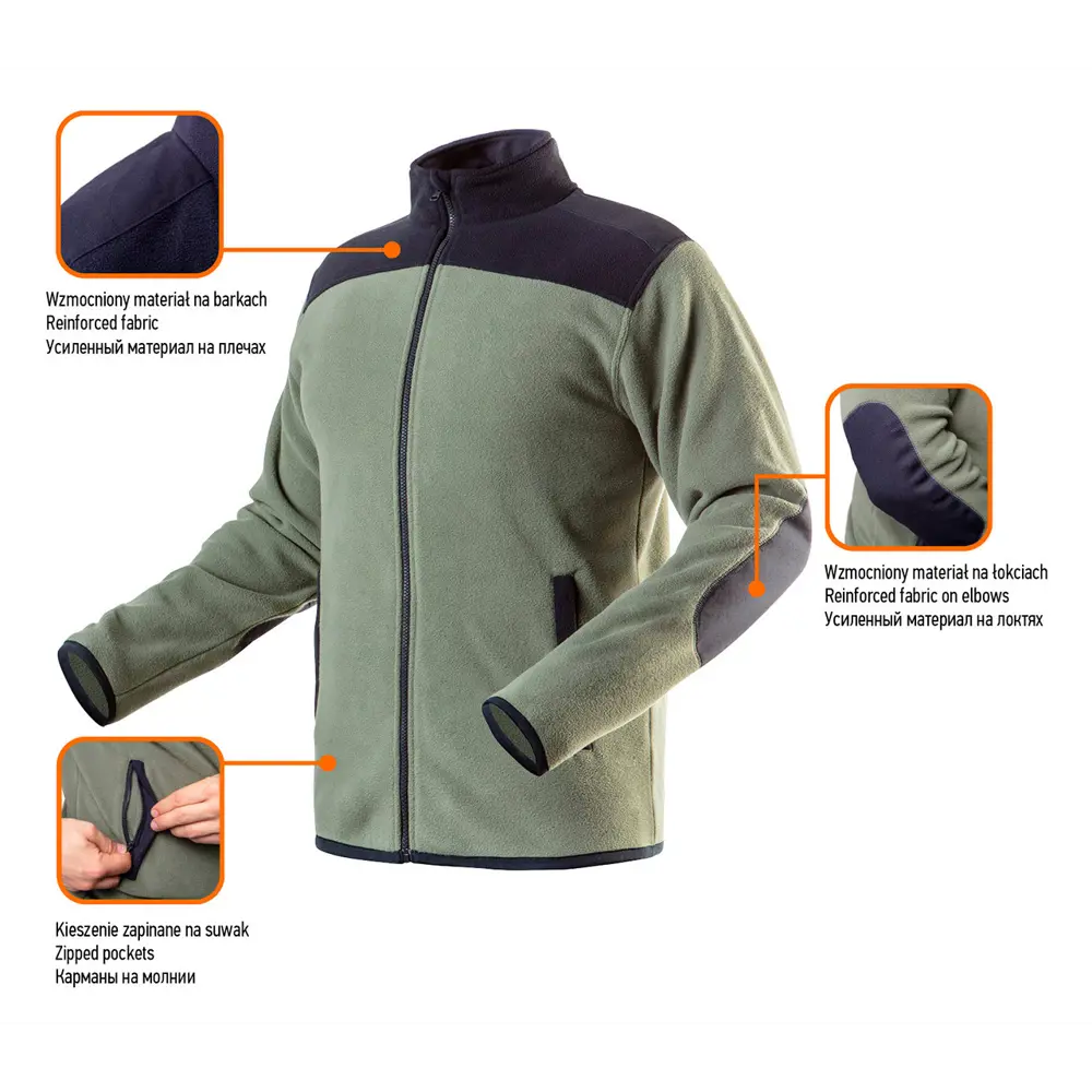 Толстовка флисовая Neo Camo цвет оливковый размер XXL/58 рост 194-200 см Neò STLM-2155582 - Вид №8