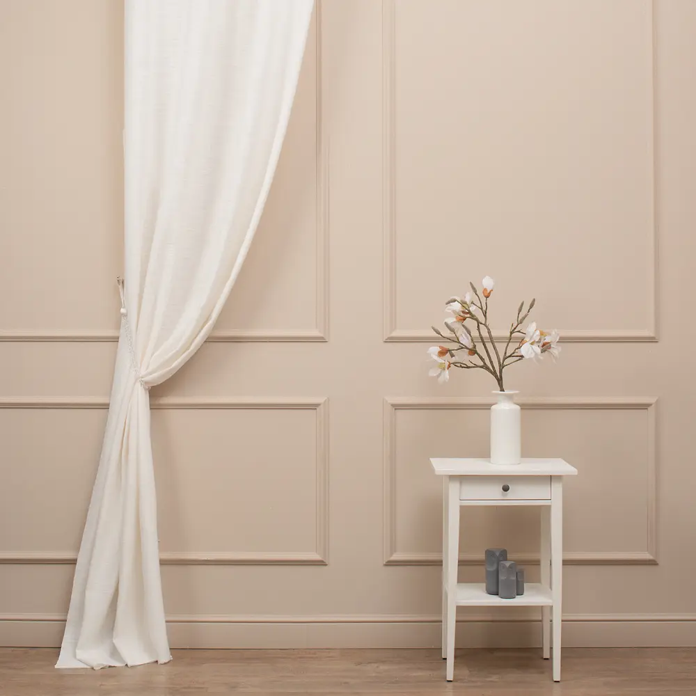 Ткань 1 п/м рогожка Wale 330 см 400 г/м² цвет молочный TEX REPUBLIC STLM-2038185