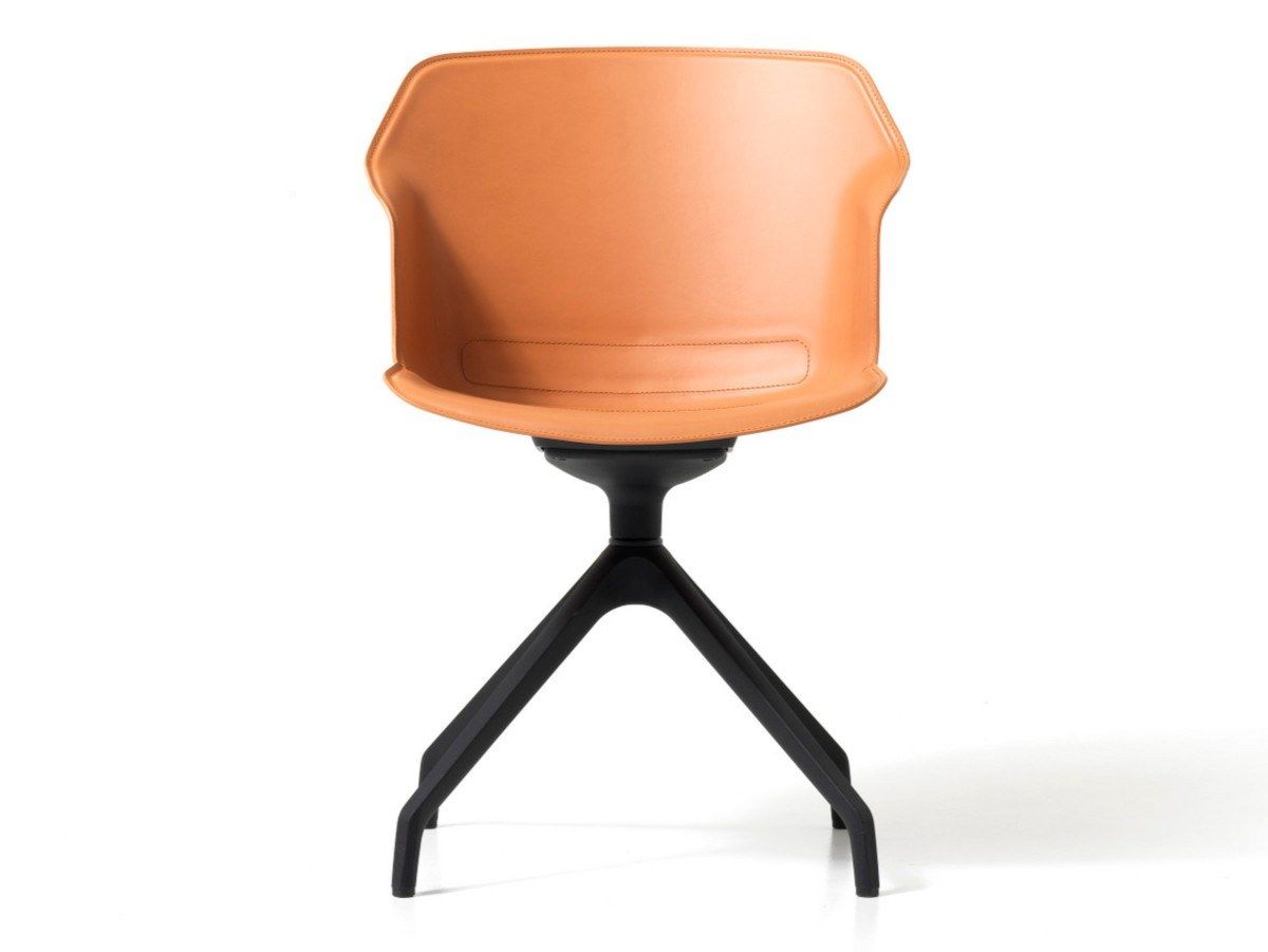 Кожаный операционный офисный стул с подлокотниками на насесте Diemme Clop ARCH-00037513