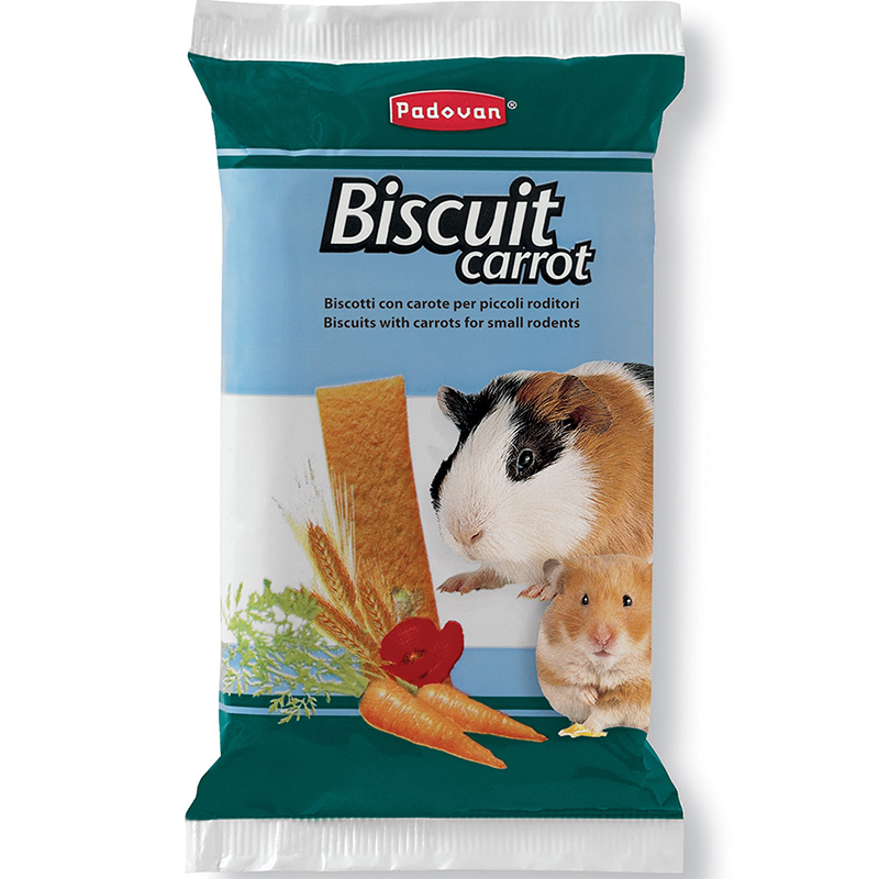 Т00008090 Корм для грызунов Biscuit Carrot бисквиты с морковью 30г Padovan 