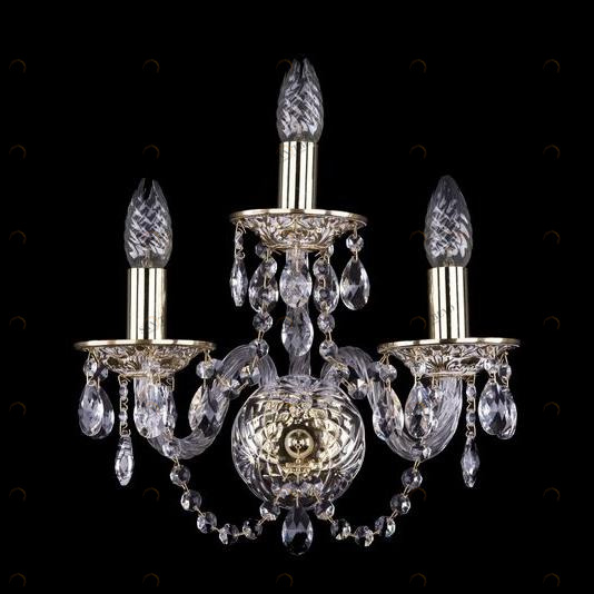 Бра Bohemia Ivele 1600/3/GW BOHEMIA IVELE СВЕЧА 079357 Золото;прозрачный 