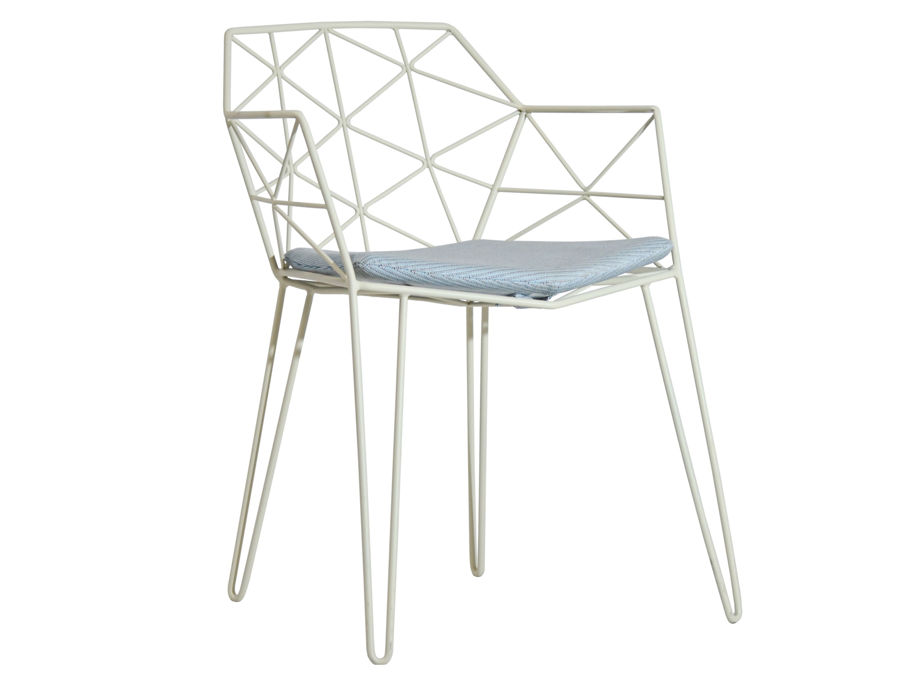 Стальной штабелируемый садовый стул с подлокотниками iSimar Mitjorn ARCH-00113711