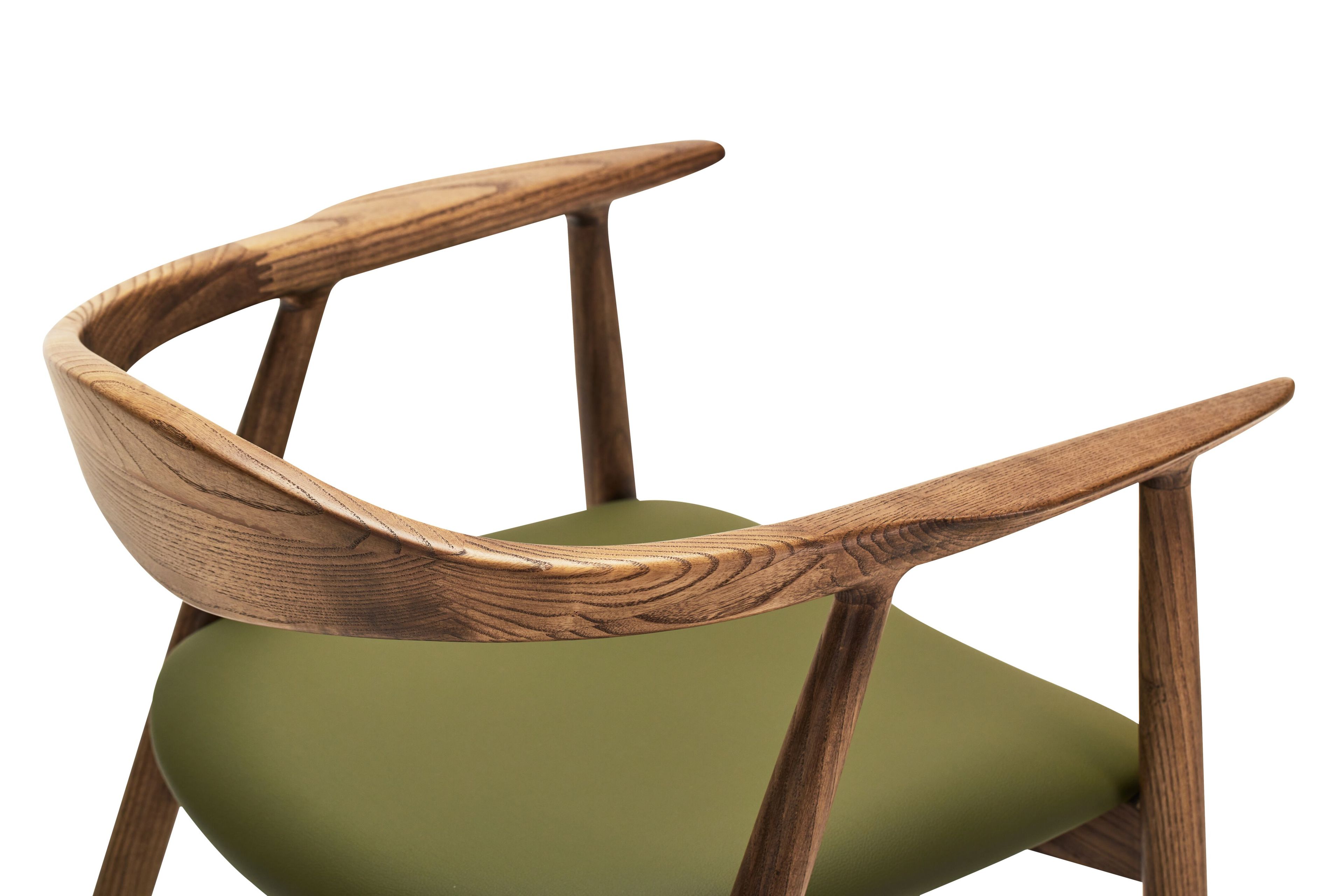 Стул из ясеня с подлокотниками и встроенной подушкой Papell Design гостиница ARCH-00142853 - Вид №4