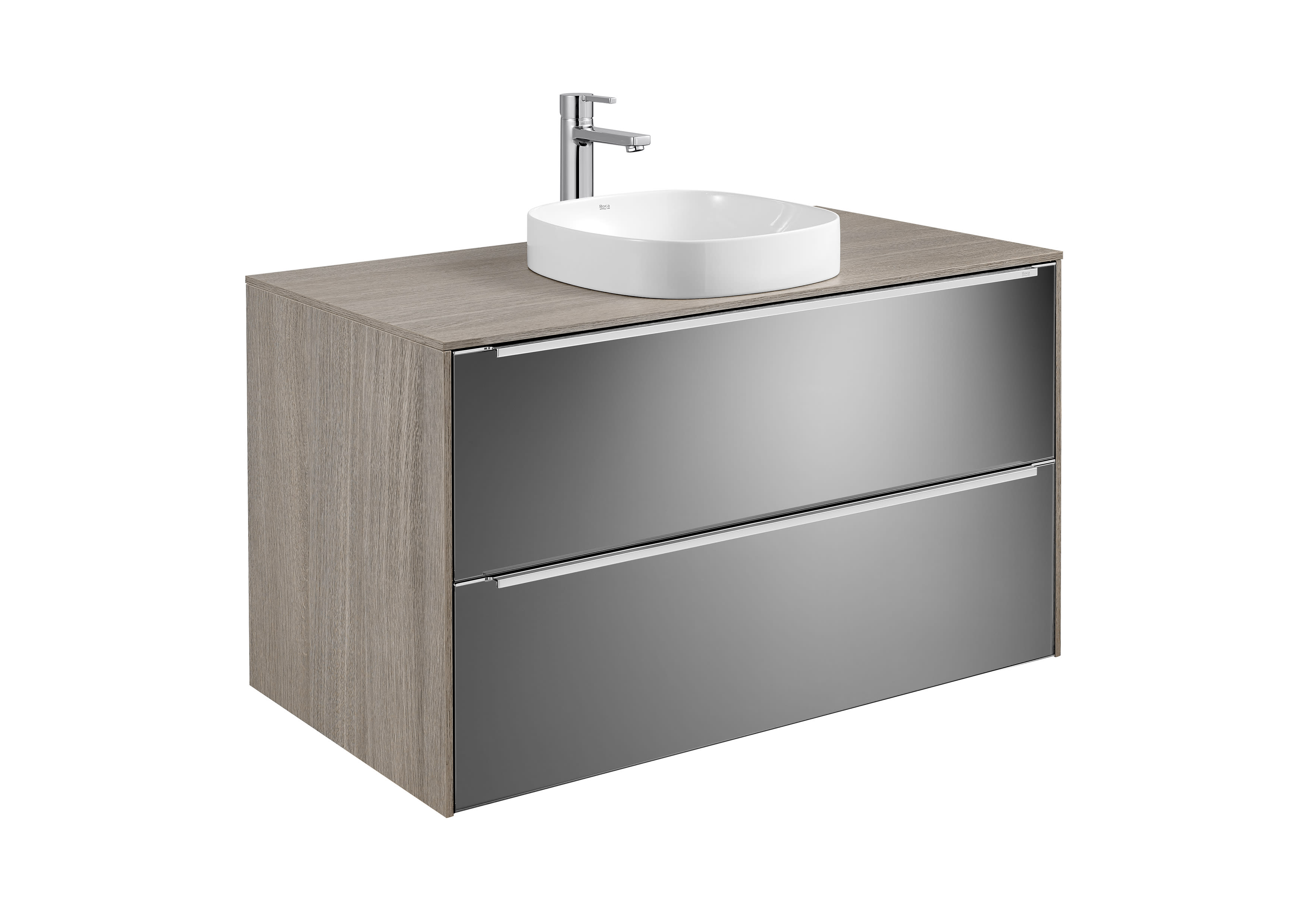 A851089403 Тумба для умывальника со столешницей Soft или Round ROCA Inspira  - Вид №1