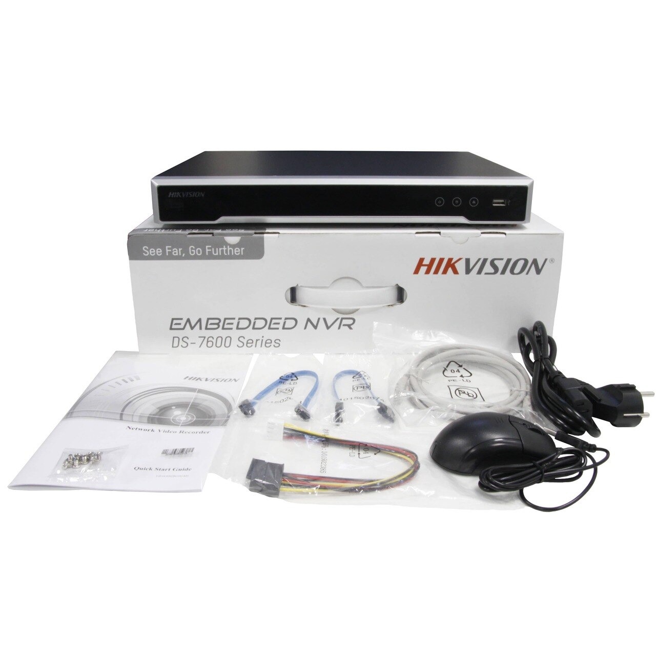 DS-7616NI-K2/16P 16-ти канальный ip-видеорегистратор с poe, видеовход 16 каналов, аудиовход 1 rca, видеовыход 1 vga 1080р, 1 hdmi 4к, аудиовыход 1 rca, вх поток 160мб/с, исх поток 160мб/с, разр записи до 8мп, синхр.воспр. 2 канала@8мп, 2 hdd 6тб, трев 4/1 Santreyd  - Вид №4