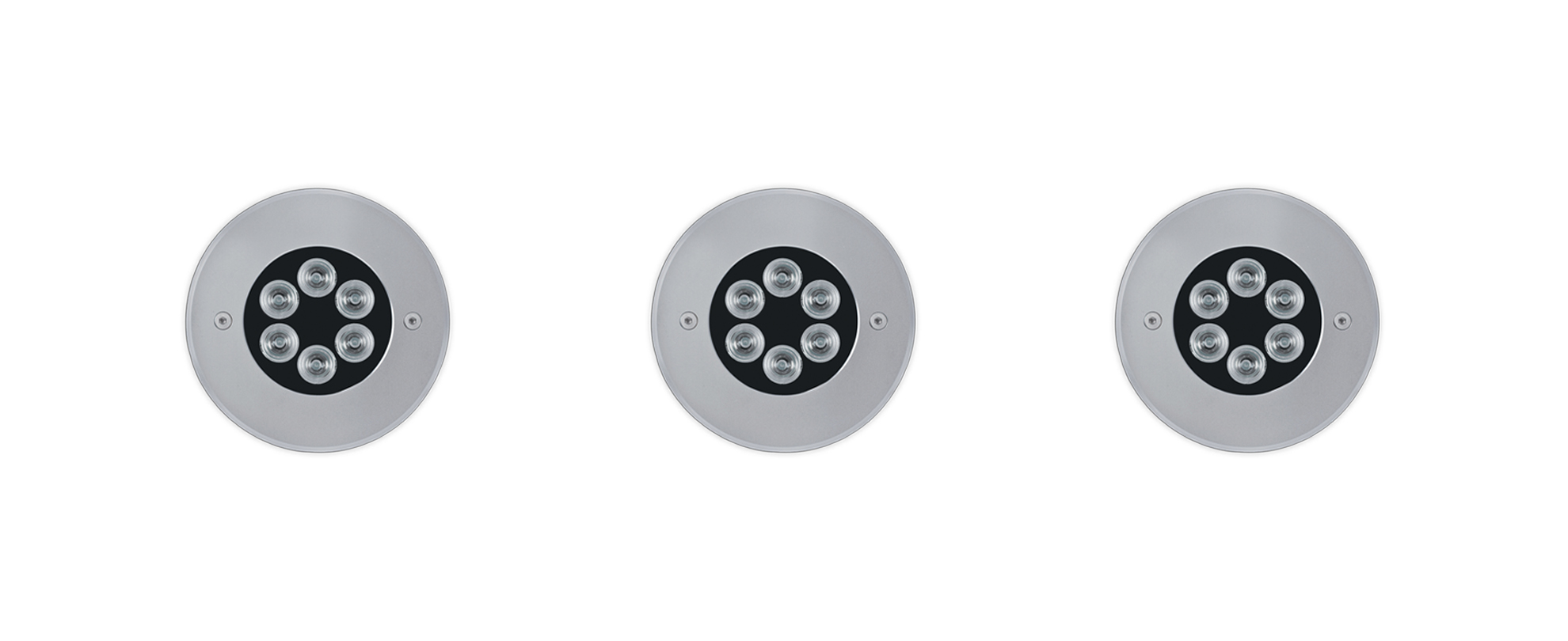8480619 Встраиваемый в пешеходный пол Platek MINI FULL INOX  MINI FULL INOX - 6 LED 3000K Asymmetrical  - Вид №1