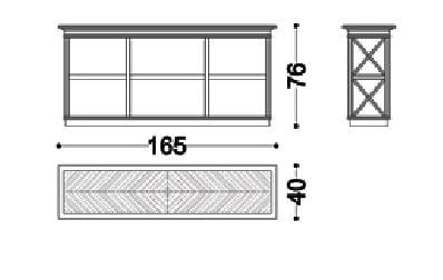 Деревянный книжный шкаф OPERA CONTEMPORARY RODRIGO ARCH-00069654 - Вид №2