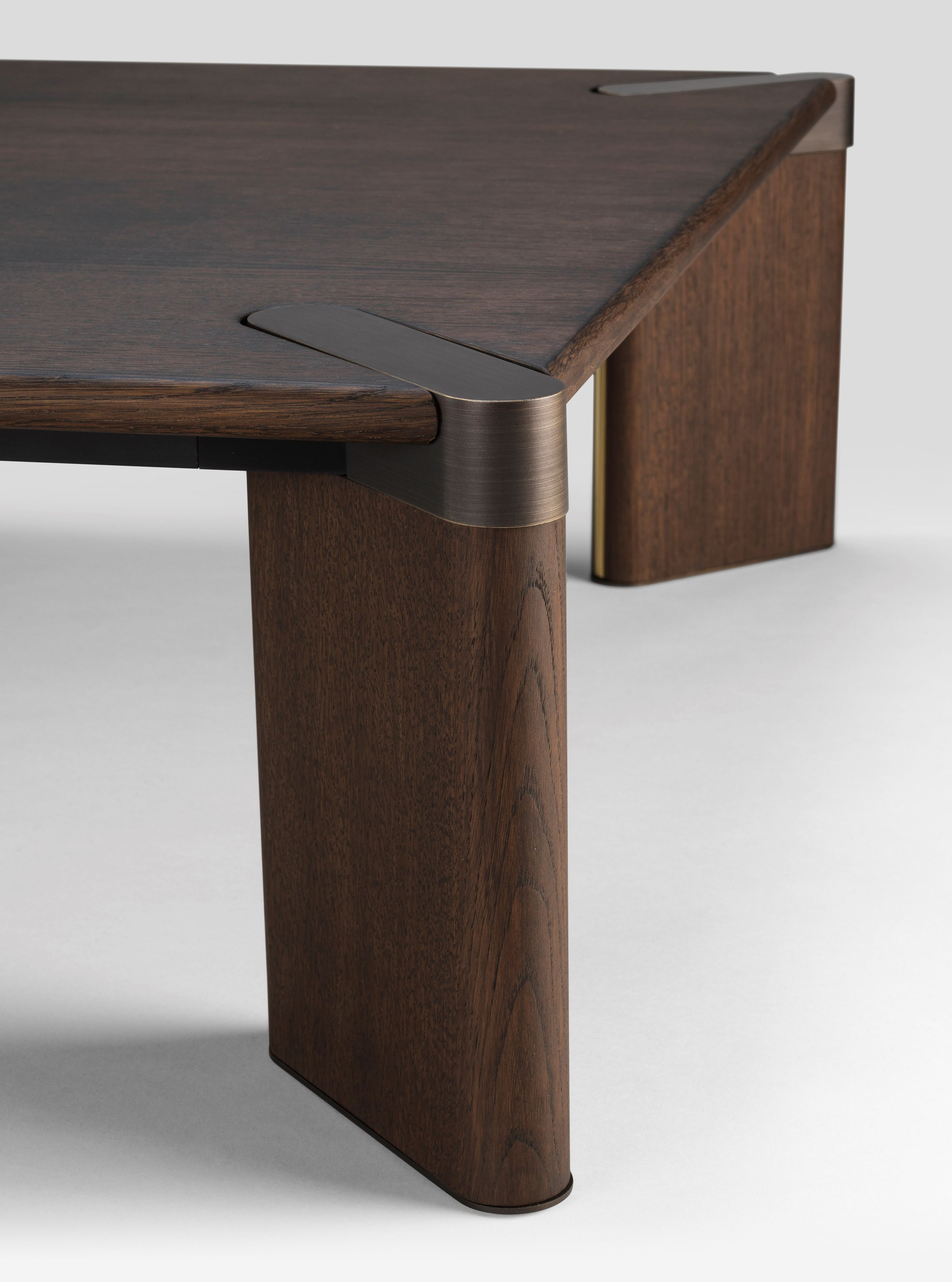 Прямоугольный низкий журнальный столик из дуба GHIDINI1961 восемьдесят ARCH-00048912 - Вид №2