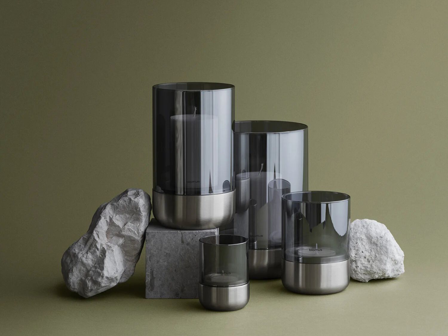 Стальные и стеклянные подсвечники blomus CALMA S ARCH-00003296 - Вид №4