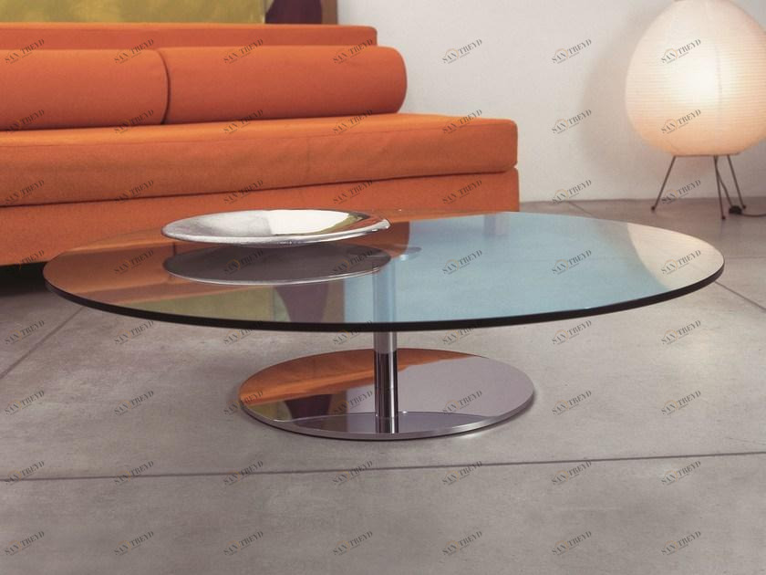 Tonelli Design Овальный журнальный столик из закаленного стекла Farniente sun-id-1447479