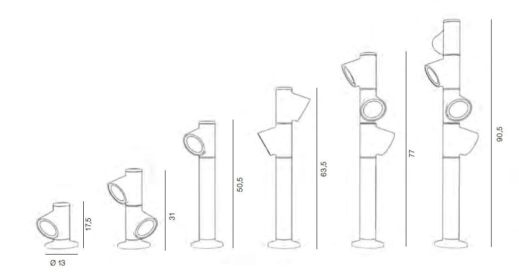 Martinelli Luce Напольный светодиодный торшер из алюминия Bruco 40059 - Вид №13