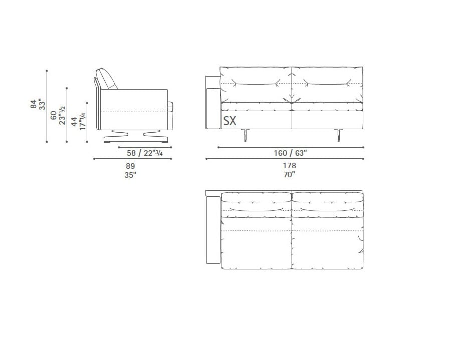 Диван с журнальной стойкой Poltrona Frau коллекция-диваны и кресла ARCH-00101037 - Вид №23