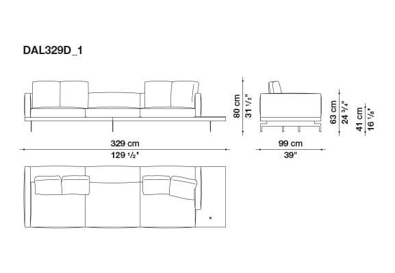 Кожаный диван B&B Italia док ARCH-00130675 - Вид №183