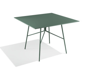 Квадратный стальной стол с порошковым покрытием