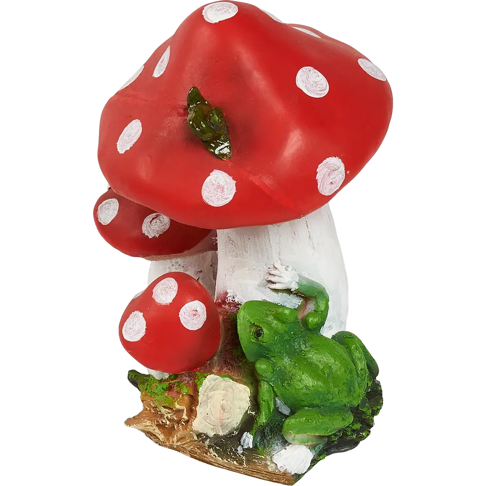 Santreyd Садовая фигура Гриб с лягушкой для ландшафтного дизайна 85106442 STLM-0058887